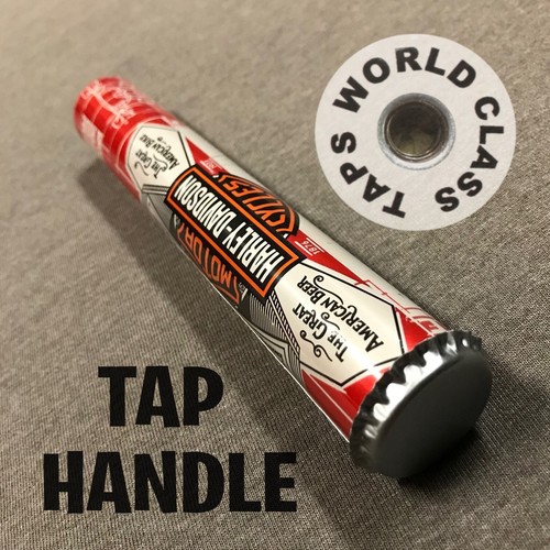 nice 6.5in slim BUDWEISER HARLEY DAVIDSON limited can BEER TAP HANDLE marker - Picture 4 of 4