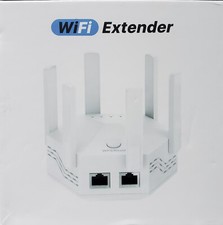 New - WiFi Extender 6 Antenna Booster for Home