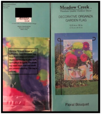 Meadow Creek Floral Bouquet Garden Flag  12.5'' x 18''