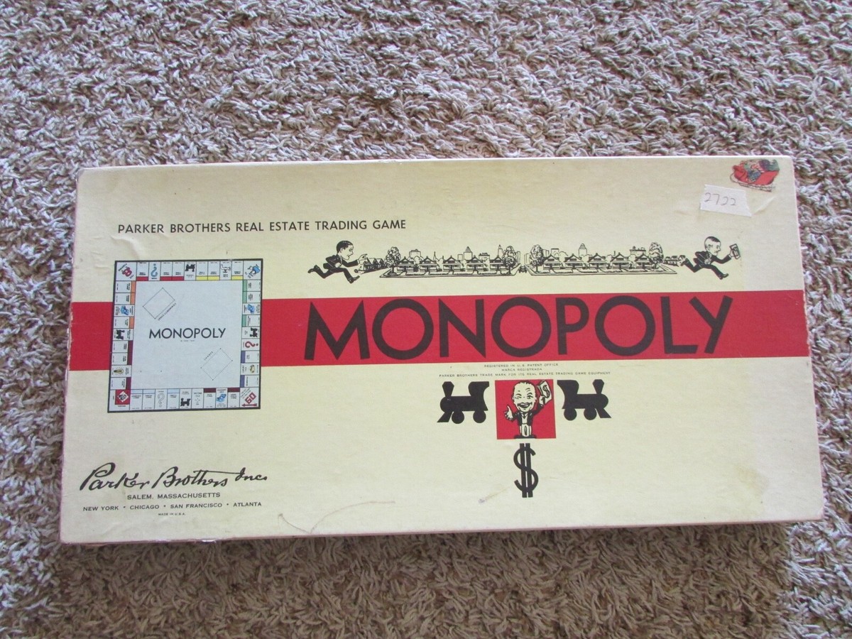 Vintage MONOPOLY Board Game by Parker Brothers Classic