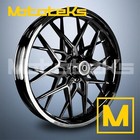 21X3.5 RAZOR MAG WHEEL BLACK FOR HARLEY TOURING MODELS FRONT RIM PRODIGY STYLE