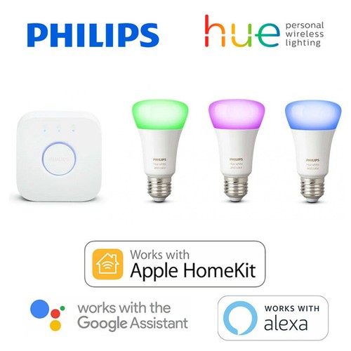Philips Hue White & Color Ambiance - Starter Kit A60 - E27 (+B22 Adapters) - Picture 5 of 13