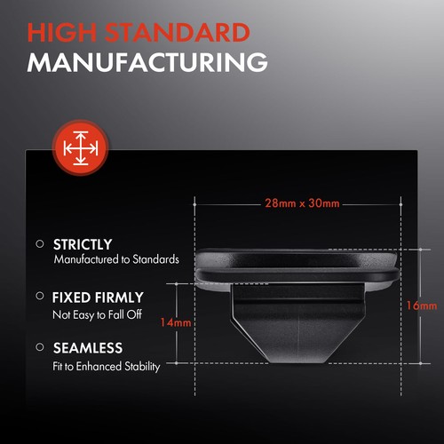 20Pcs 14 mm Nylon Hood Insulation Retainer Clips for Ford Fusion Focus Lincoln - Picture 3 of 10