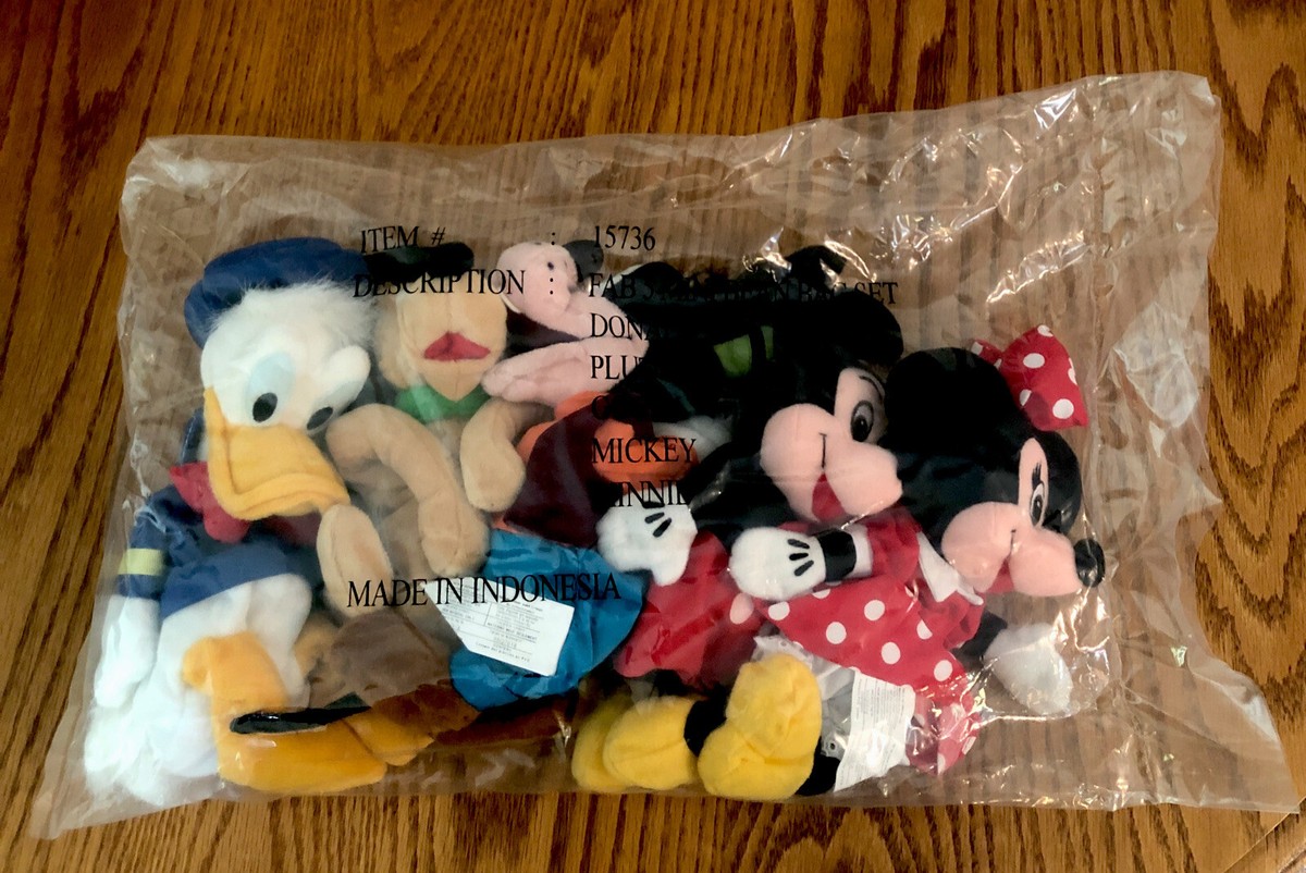 DISNEY FAB 5 MINI BEAN BAG SET OF 5 ITEM # 15736 ORIGINAL