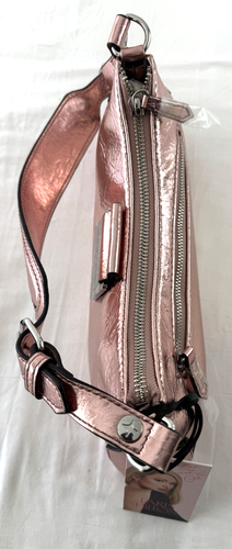 Paris Hilton Onyx Long Baguette Women's Shoulder Bag Paris Nude Metallic - Picture 5 of 6