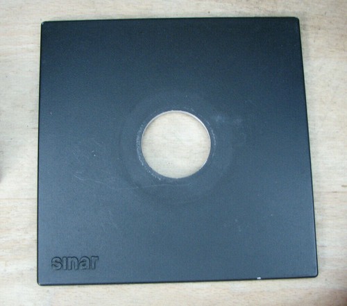 Panel de placa de lente genuino Sinar F & P con copal 0 compur agujero de 35 mm  