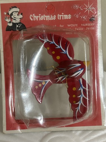 Red bird Christmas ornament /Christmas trims - Picture 12 of 24