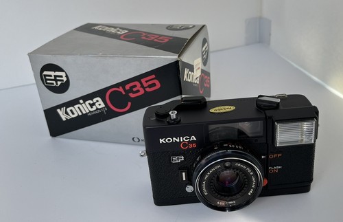 *READ* Konica C35 EF Film Camera - Flash Doesn’t Work - with Original Box - Picture 9 of 10
