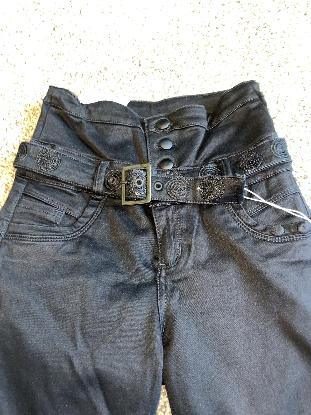 Womens Black Jeans By Divina Designer US Size 6 (23 X 26.5) New - View 2
