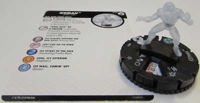 ICEMAN FF003 X-Men Xavier's School Marvel HeroClix from Fast Forces