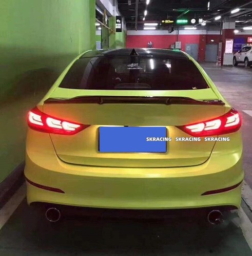Fits Hyundai Elantra 2017-2018 Forged Carbon Fiber Rear Trunk Lip Wing Spoiler - Picture 15 of 20