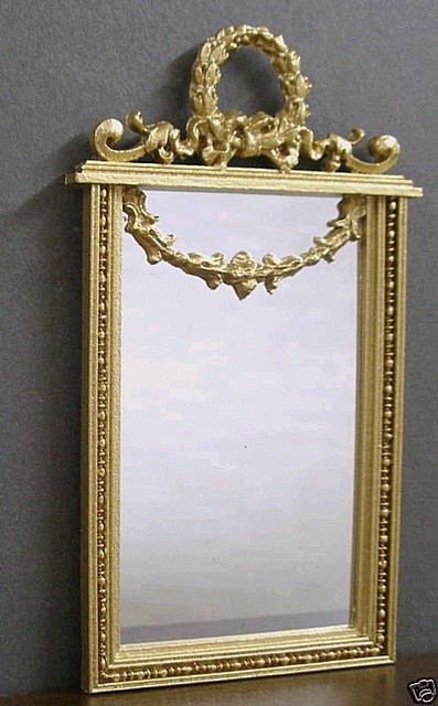 SPECCHIO CON CORONA DI ALLORO ~Casa delle bambole~ scala 1:12 ~Scatola stanza ~ Offerte per artisti SPECCHIO CON CORONA DI ALLORO ~Casa delle bambole~ scala 1:12 ~Scatola stanza ~ Offerte per artisti