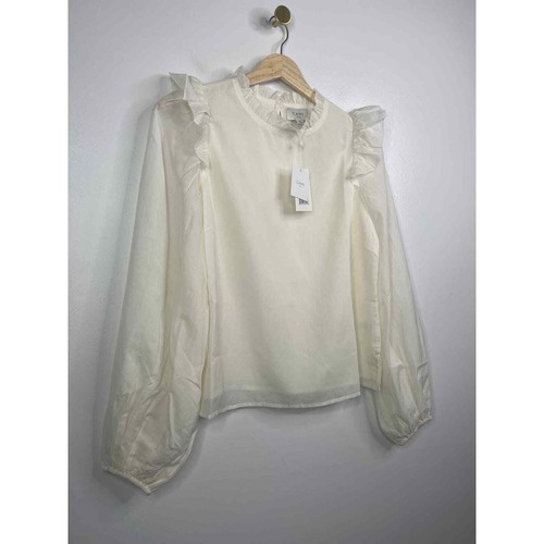 Cami NYC Georgina Blouson Flutter Long Sleeve Top Women's Ceramic Size: XS NWT - Picture 4 of 11