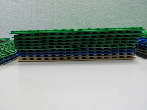 Lot Of 42 LEGO Base Plates of various sizes. Mostly green or blue, one city. - Picture 13 of 21