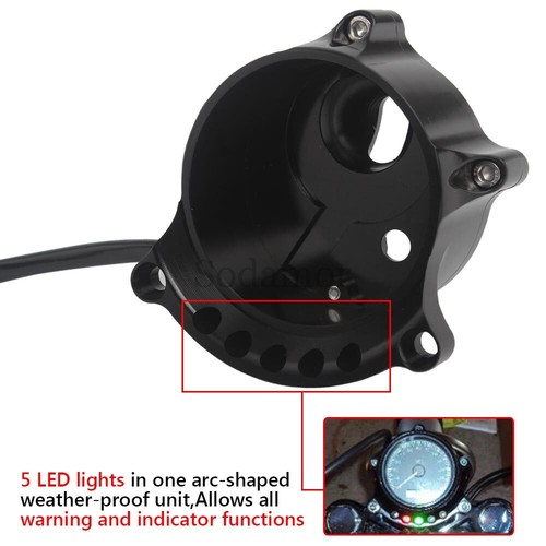 Soporte de montaje de velocímetro de motocicleta para Harley Sportster Iron XL1200N XL883N - Imagen 20 de 24