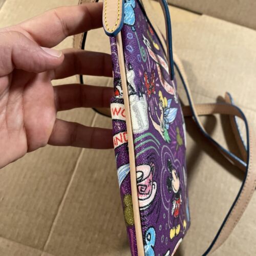 Dooney & Bourke Disney Mickey Tinker Bell Dumbo Purple Crossbody Bag Excllent - Picture 5 of 16