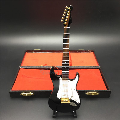 1/6 Scale Handmade 18CM Black Folk Electric Guitar Model For 12'' Action Figure