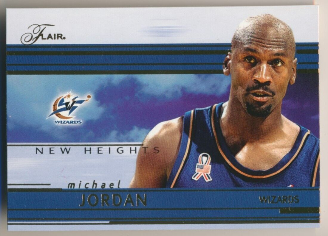 MICHAEL JORDAN 11NH 2002-03 Fleer Flair NEW HEIGHTS BULLS/WIZARDS