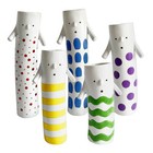 Boho Art Vase Family Human Face Painting Resin Flower Pot Tabletop Planter Decor