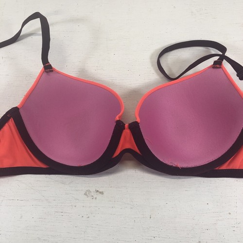 Victoria’s Secret PINK Wear Everywhere leicht gefütterter 32B BH neon orange C - Bild 4 von 6