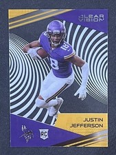 2020 Panini Chronicles Clear Vision Justin Jefferson Rookie RC #CV-11 Vikings