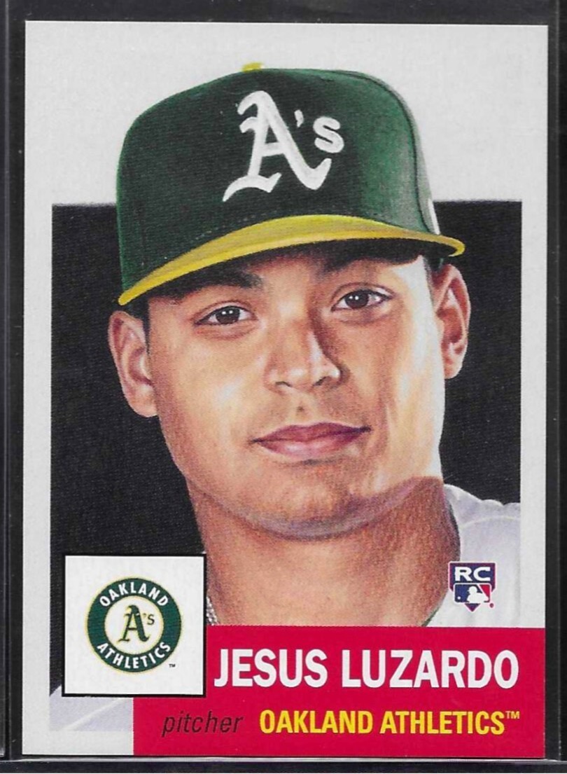 2020 TOPPS LIVING SET # 312 JESUS LUZARDO RC Rookie Oakland Athletics 2,504 PR c