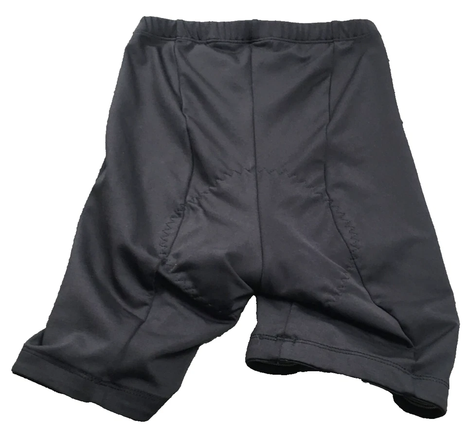 锐步男式骑行短裤 M 码黑色弹力中腰加厚弹性腰围 — 第 3/4 张图片