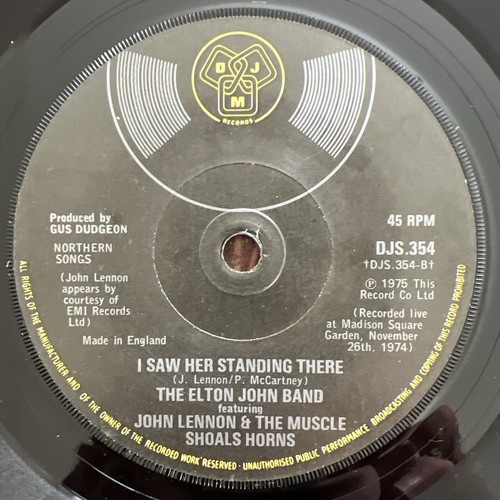 The Elton John Band – Philadelphia Freedom 7'' Vinyl 1975 CLEANED/TESTED EX+/VG+ - Picture 4 of 7