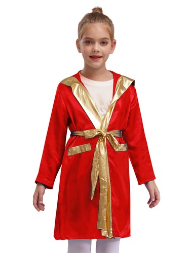 Disfraz de Boxeo para Niños Capa de Boxer Metálica con Capucha Bata Boxeo Juegos con disfraces Halloween - Imagen 52 de 120