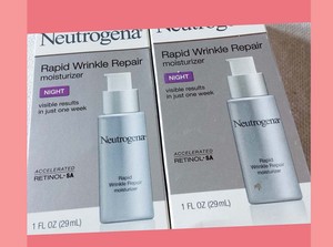 LOT-OF-TWO-Neutrogena-Rapid-Wrinkle-Repair-Moisturizer-NIGHT-W-HYALURONIC-ACID