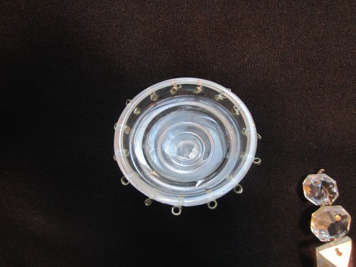 15 sets of 4 antique vintage wired glass crystal prisms Lamp Parts, 5 3/4" long - Bild 11 von 12