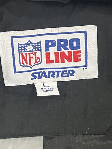 Vintage OAKLAND RAIDERS Pro Line Puffer Snap Jacket 90s NFL Mens L - Picture 5 of 6