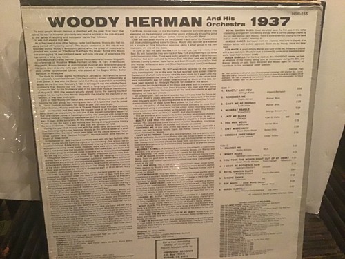 WOODY HERMAN "THE UNCOLLECTED WOODY HERMAN 1937" UNRELEASED* SELD* NEW - Imagen 2 de 2