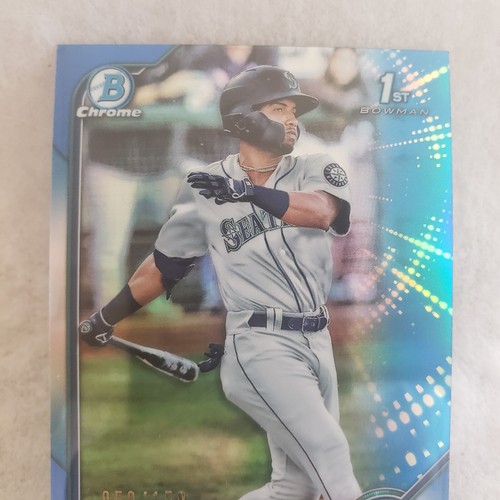 2022 Bowman Chrome Victor Labrada 1st Bowman Blue Refractor Rookie Card 50/150 - Picture 2 of 6