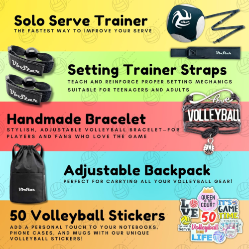 Volleyball Training Equipment Aid - Practice Your Serving, Setting & Spiking wit - Picture 2 of 12