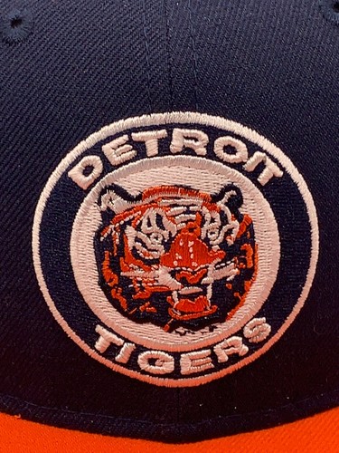 VINTAGE Detroit Tigers Hat Cap Snap Back New Era Heritage Series MLB Baseball - Picture 2 of 14