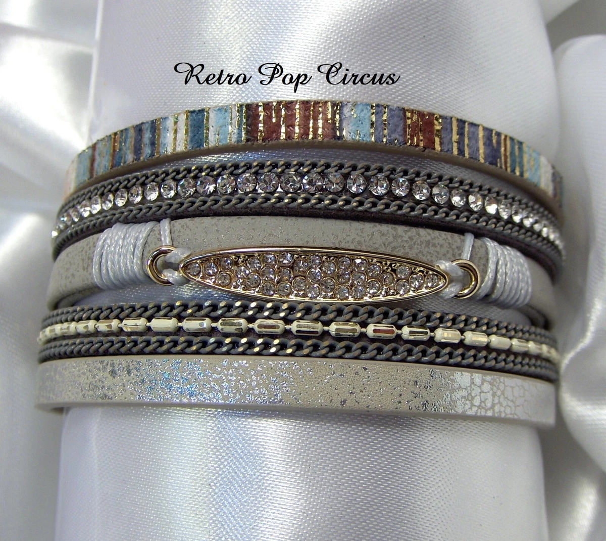 Grey shop crystal bracelet