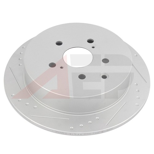 4 Drilled Front + Rear Brake Rotors Fits Lexus RX350 RX450h 2010 - 2015 - Picture 9 of 15