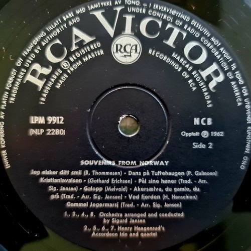 Various Folk Artists – Souvenirs From Norway - Near Mint 1962 Folk LP - Picture 4 of 4