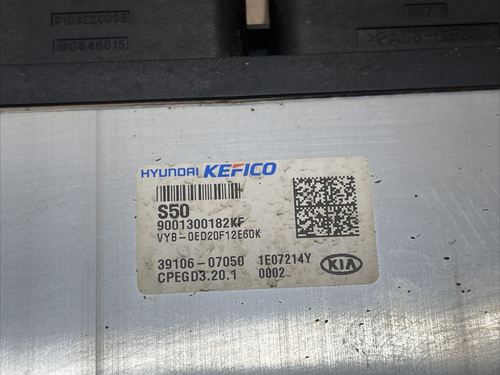 KIA STONIC 1.0 HYBRID ENGINE ECU PCM MODULE 39106-07050 - Picture 23 of 24