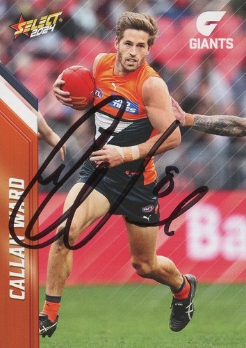 Signed 2024 GWS Giants AFL Select Footy Stars Card - Callan Ward - Picture 1 of 3