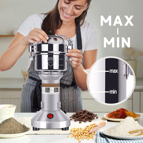 Molinillo De Grano 150G Molinillo Eléctrico De Acero Inoxidable 1500W - Imagen 6 de 12