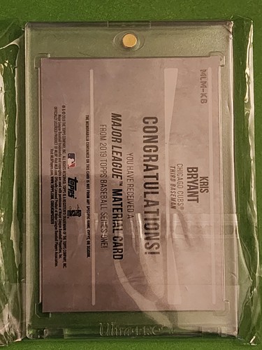 2019 Topps - Major League Material Relics #MLM-KB Kris Bryant 143/150 - Picture 2 of 2