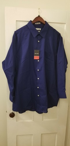 Long Sleeve Dress shirt, Blue - 2XL - Picture 3 of 8