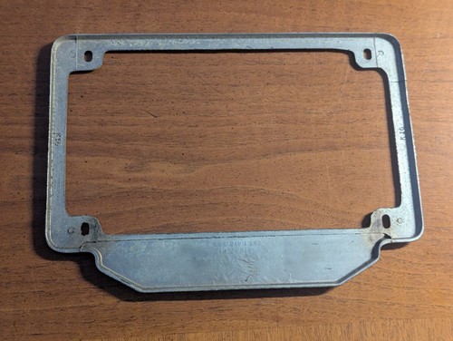 RARE 1940s Jensen-Bedell Nash Elizabeth New Jersey NJ Metal License Plate Frame - Picture 3 of 5