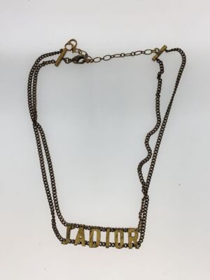 アクセサリー Christian Dior J ADIOR CHOKER NECKLACE Christian Dior Women's J'ADIOR Choker Gold No Top Necklaces