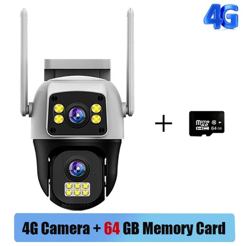8MP 4G Sim Card Camera Dual Lens Dual Screen Wireless WiFi Outdoor Surveillance - Picture 31 of 32