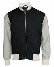 New Ansel Elgort Baby Driver Movie Varsity Cotton Bomber Jacket