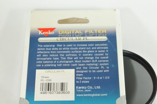 Kenko Digital Filter Circular PL 72mm - Picture 2 of 3