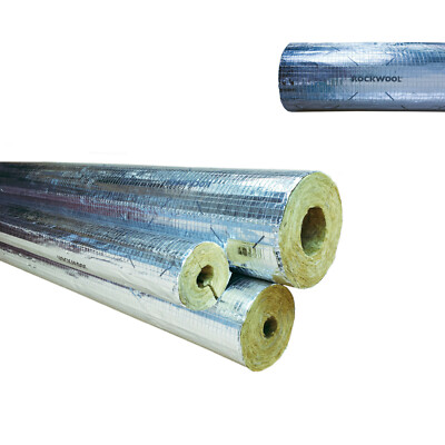 Rockwool Rs800 Rohrisolierung Steinwolle alukaschiert Isolierung Rohrschale
